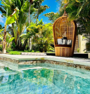 Île tropical lodges